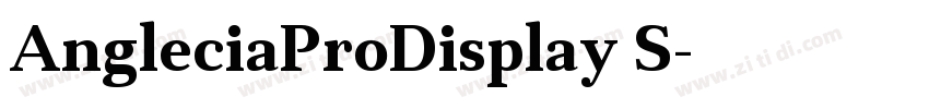 AngleciaProDisplay S字体转换